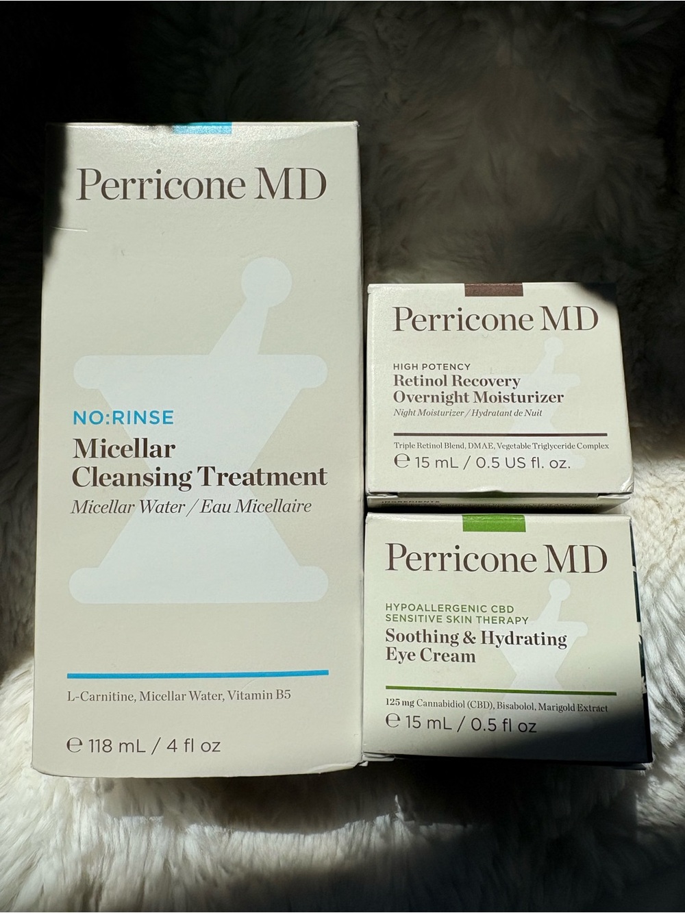 NIB Perricone MD Set - 2 Full Size + 1 Travel Size, Retail $145!